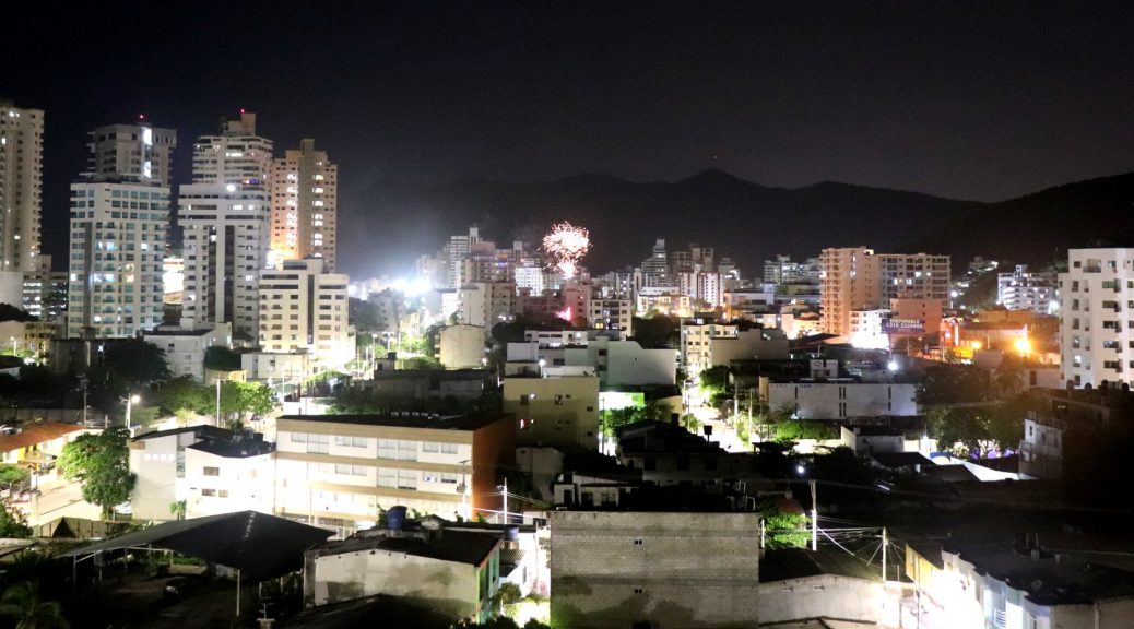 Sztuczne ognie w Santa Marta